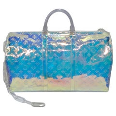 Louis Vuitton Keepall Bandouliere Prism Monogram 50 Iridescent - 2 For Sale  on 1stDibs