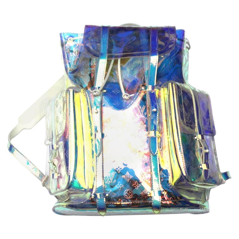 Louis Vuitton Christopher Prism Silver Pvc Backpack