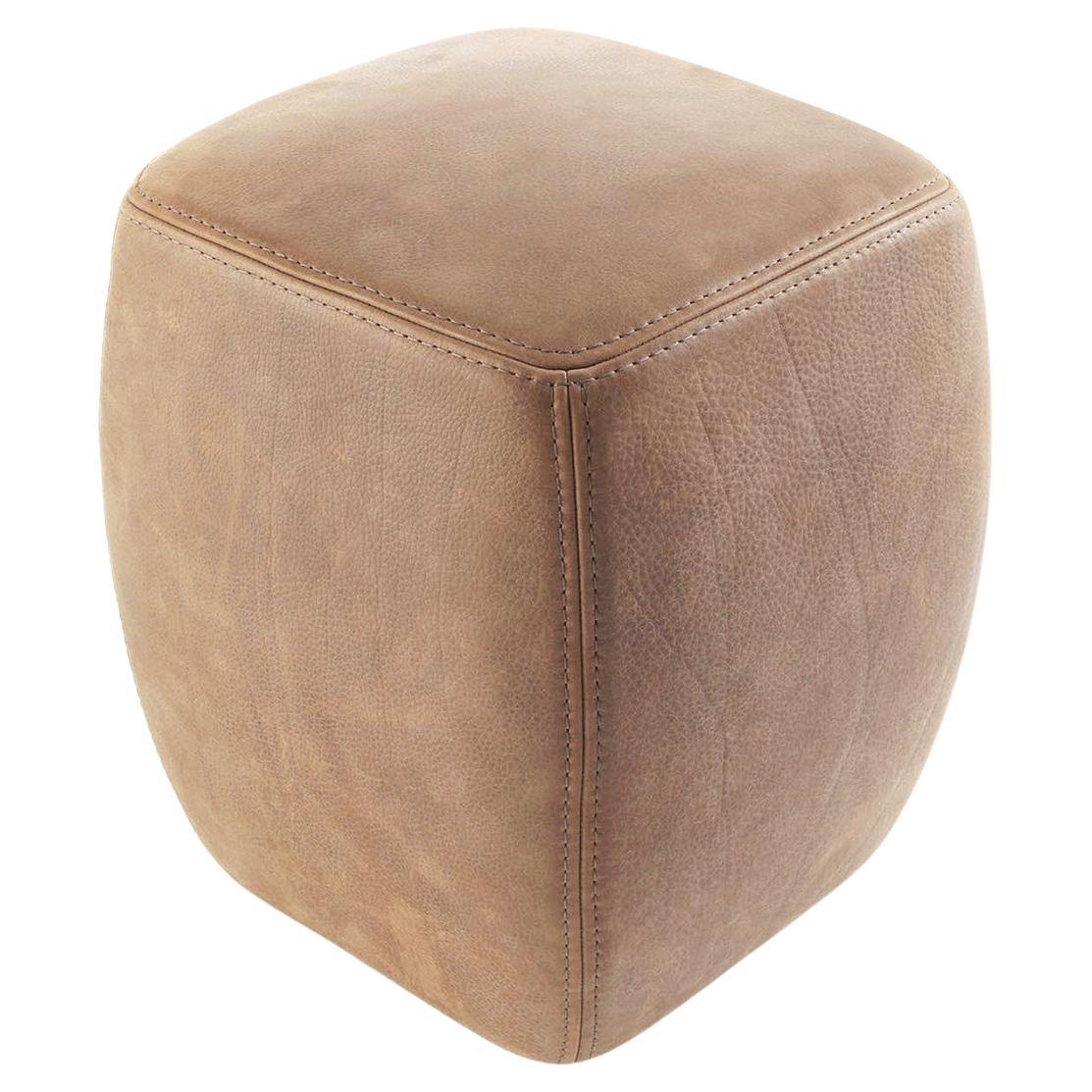 Virgil Leather Stool For Sale