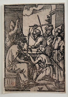 'Christ Crowned with Thorns' Renaissance woodcut print, Virgil Solis after Dürer