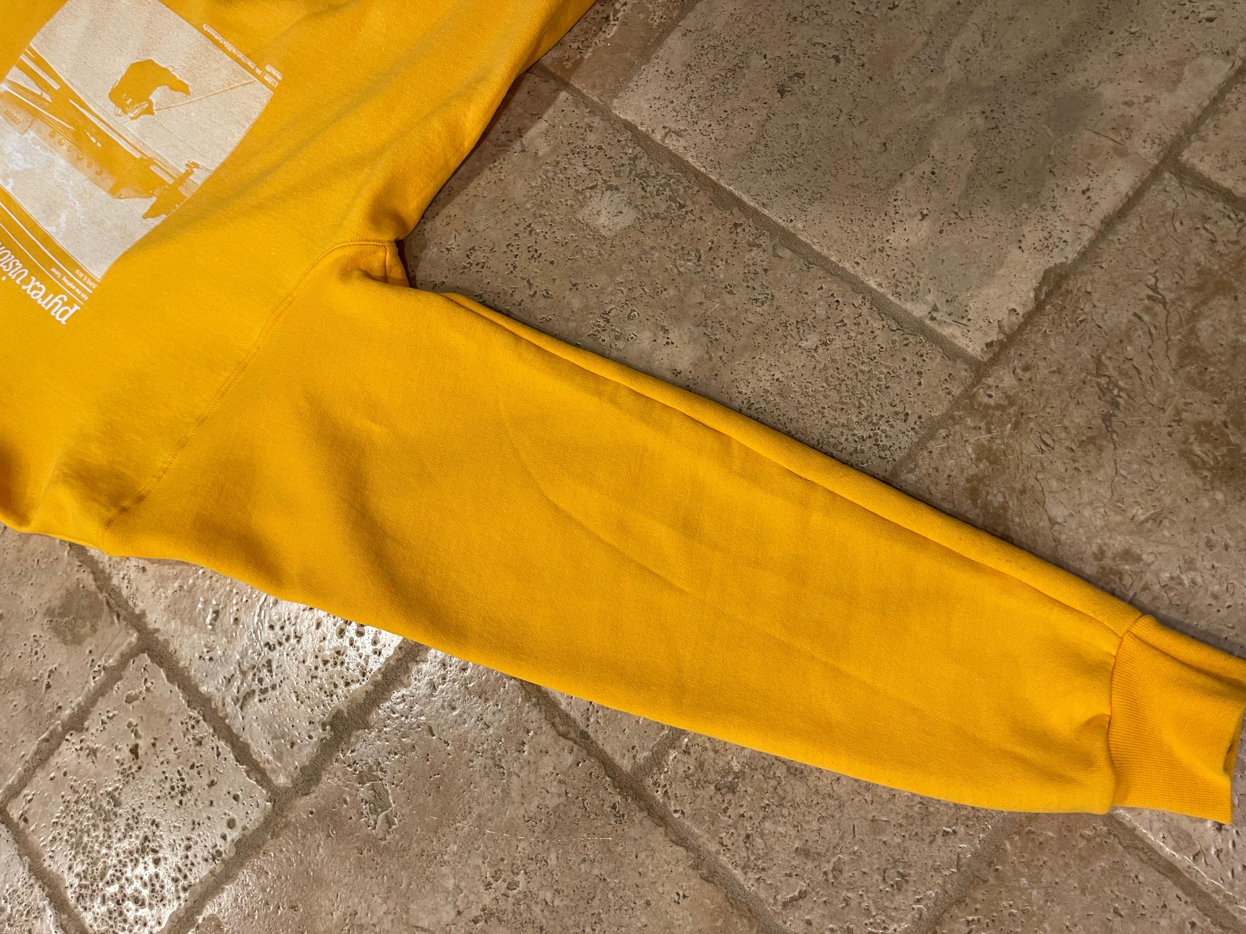 Virgil x MCA Figures of Speech Pyrex Vision Yellow Hoodie For Sale 5