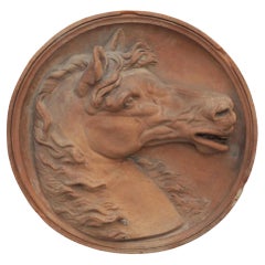 Antique Virgilio & Carlo Agresti, Bas-Relief, 1890s, Terracotta