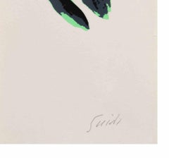 Countess Portrait - Lithograph by Virgilio Guidi - 1970s