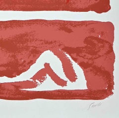 Countess Portrait - Original Screen Print by Virgilio Guidi - 1970s