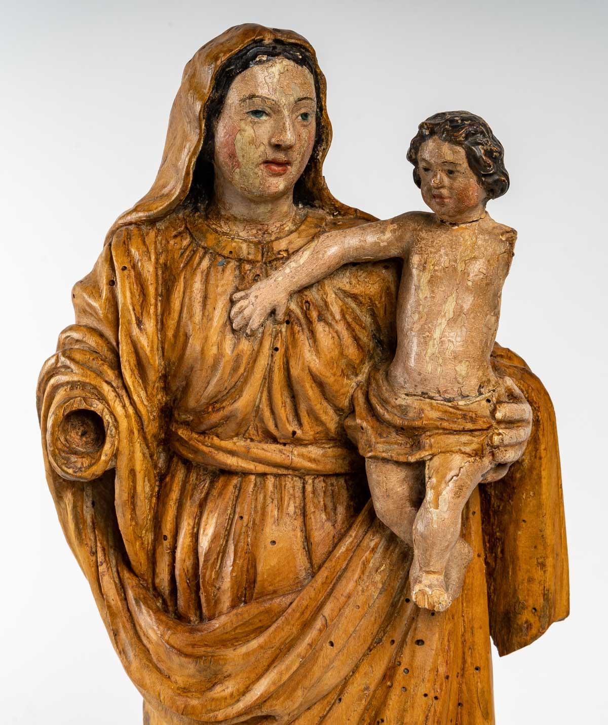 French Virgin and Child, 17th century