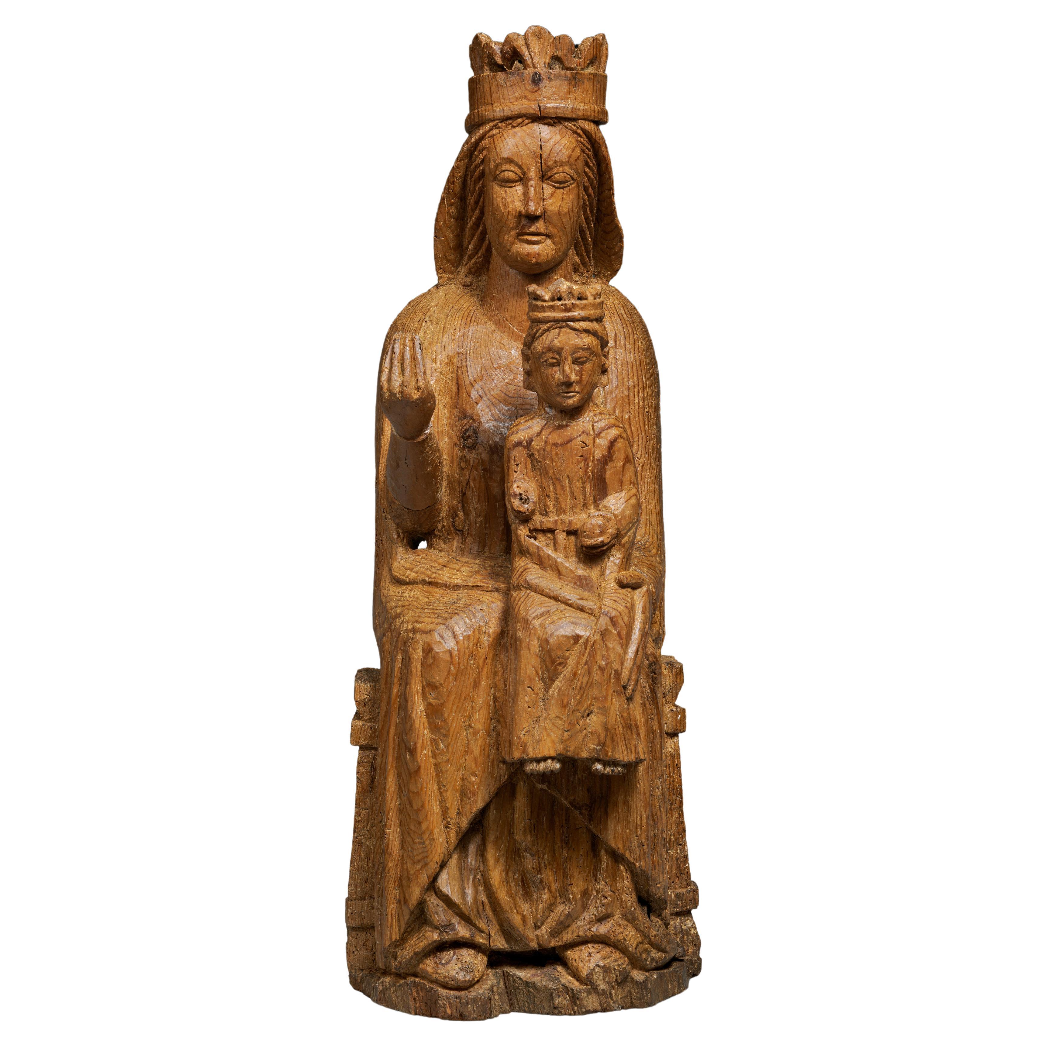 Virgin and Child in Majesty, also known as "Sedes Sapientae" For Sale