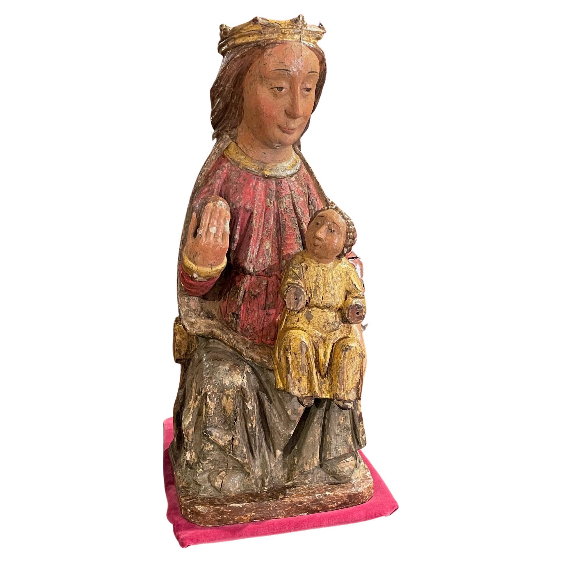 Vierge et Child en majesté en vente