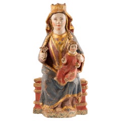 Virgin and Child Jesus. Carved and polychrome wood. Spanish School, 14th century