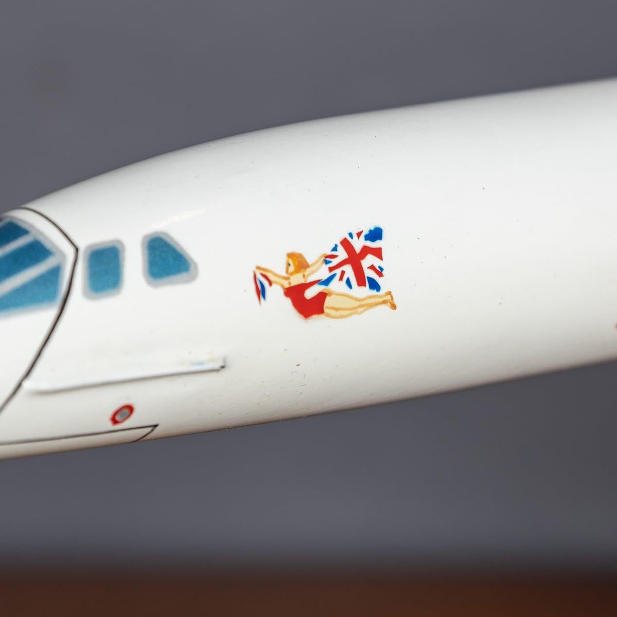 Virgin Atlantic Concorde Modell, England ca. 1992 im Angebot 3