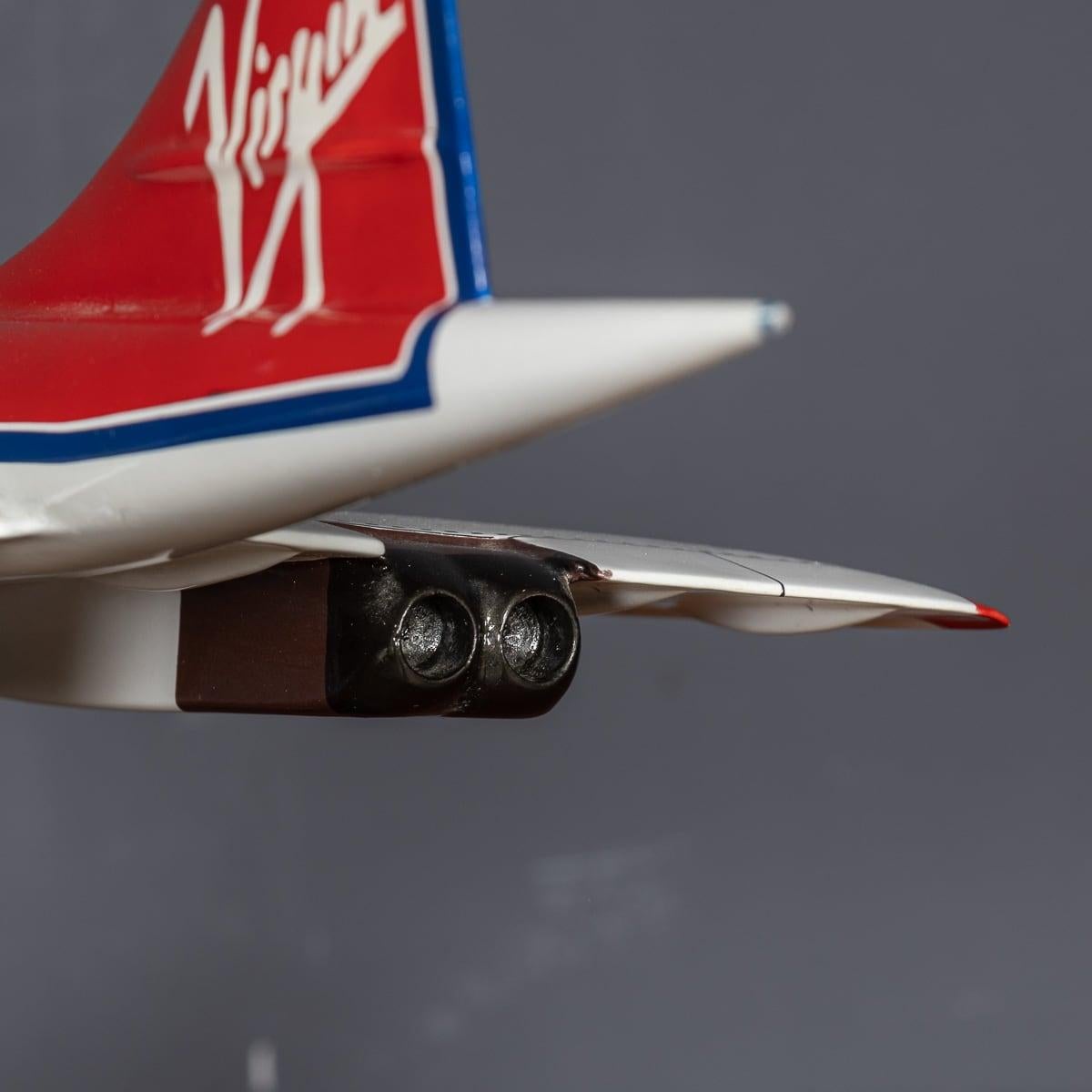 Virgin Atlantic Concorde Modell, England ca. 1992 im Angebot 13
