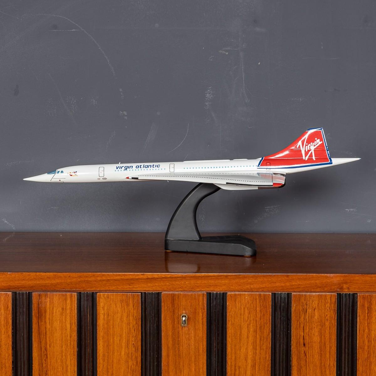 Virgin Atlantic Concorde Modell, England ca. 1992 (Britisch) im Angebot