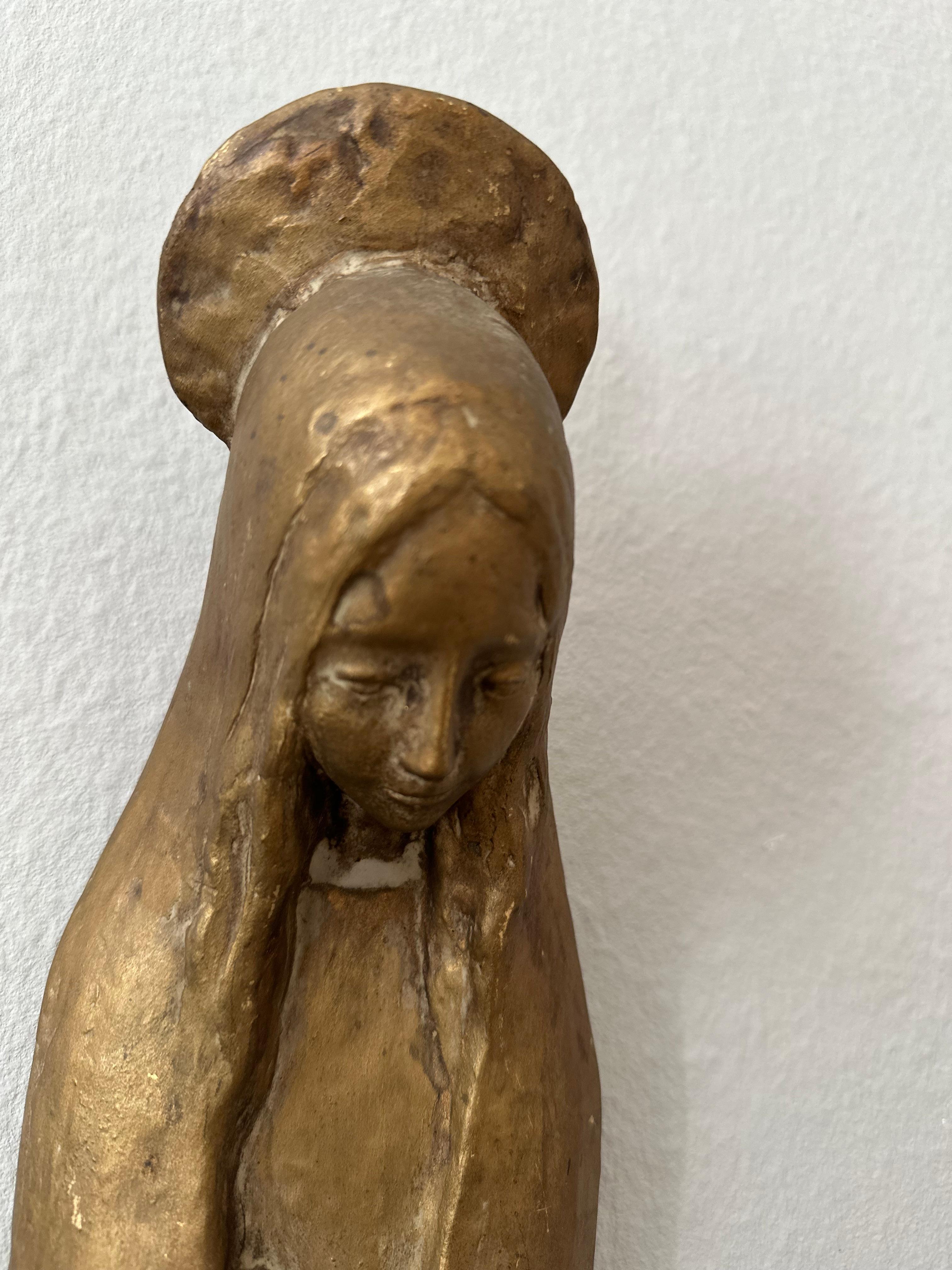 Virgin Maria Ceramic sculpture by Ceramica Centro Ave, Italy In Good Condition For Sale In Hamburg, DE