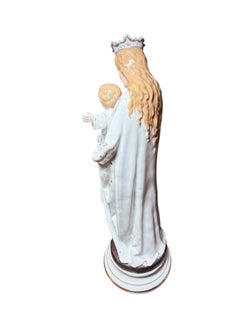 Virgin Mary and Baby Jesus Paris Porcelain Sculpture