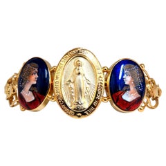 Virgin Mary Bracelet 14kt Gold 21 Grams France*