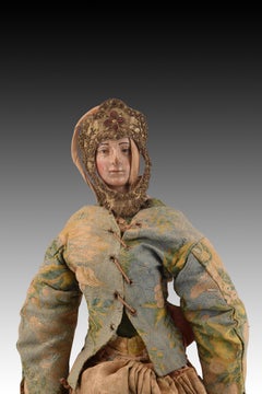Virgin Mary (dress-up). Wood, etc. Spanish school, 17th century and later.