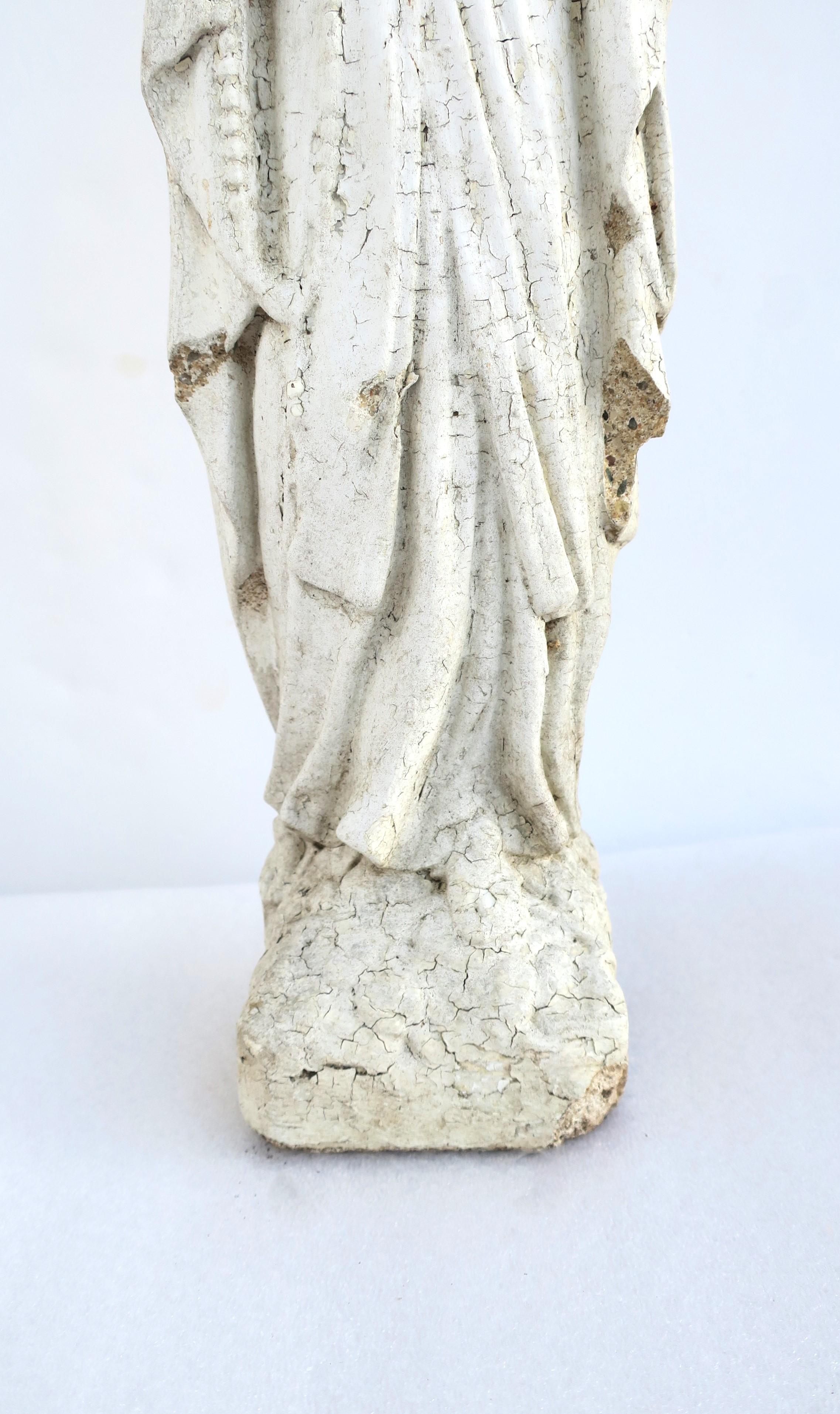 Gartenstatue der Jungfrau Maria im Angebot 9