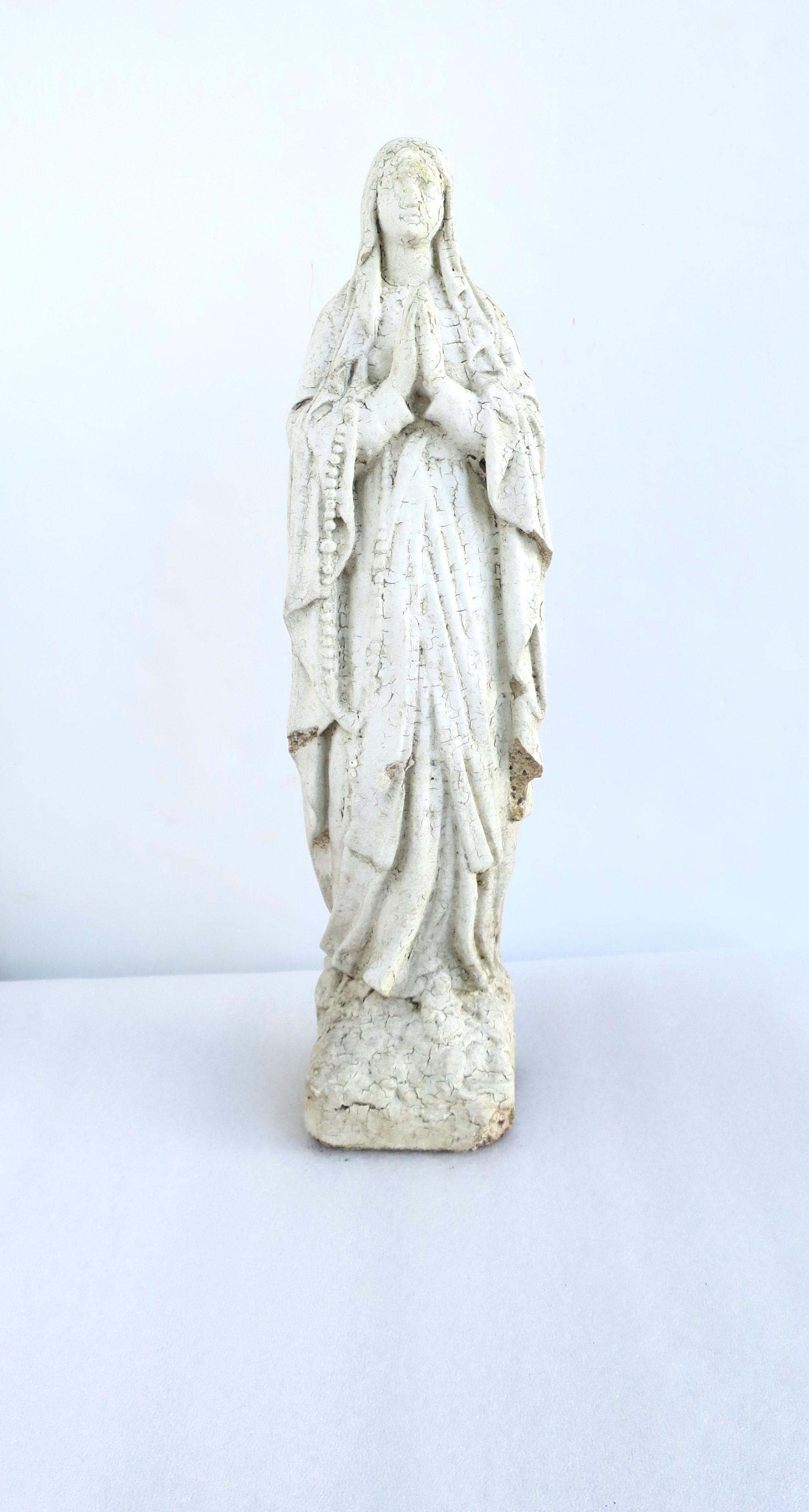 Unknown Virgin Mary Garden Statue For Sale