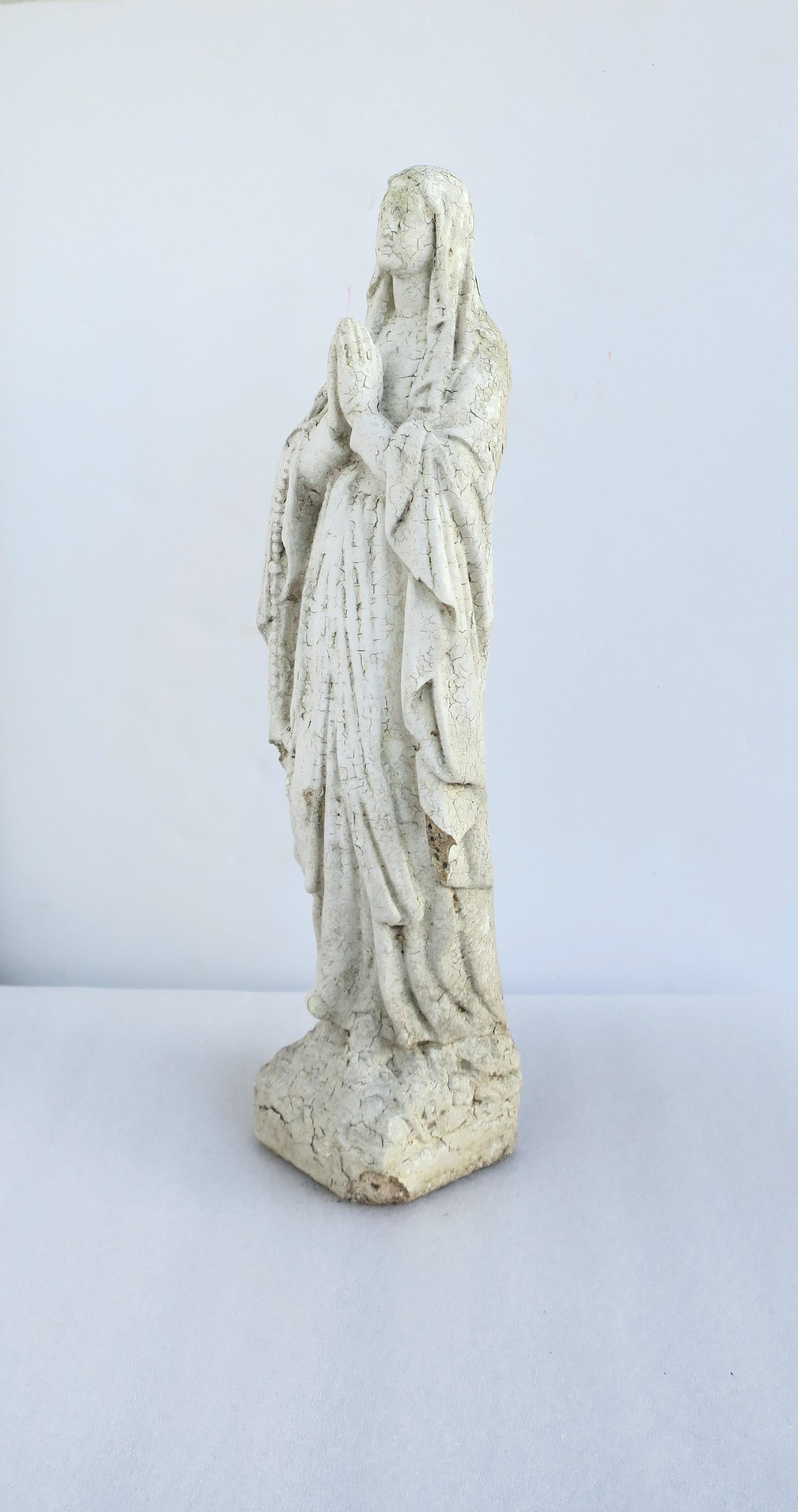 20th Century Virgin Mary Garden Statue For Sale