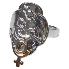 Medalla de la Virgen María Anillo de Plutón Plata Oro Astrología J DAUPHIN