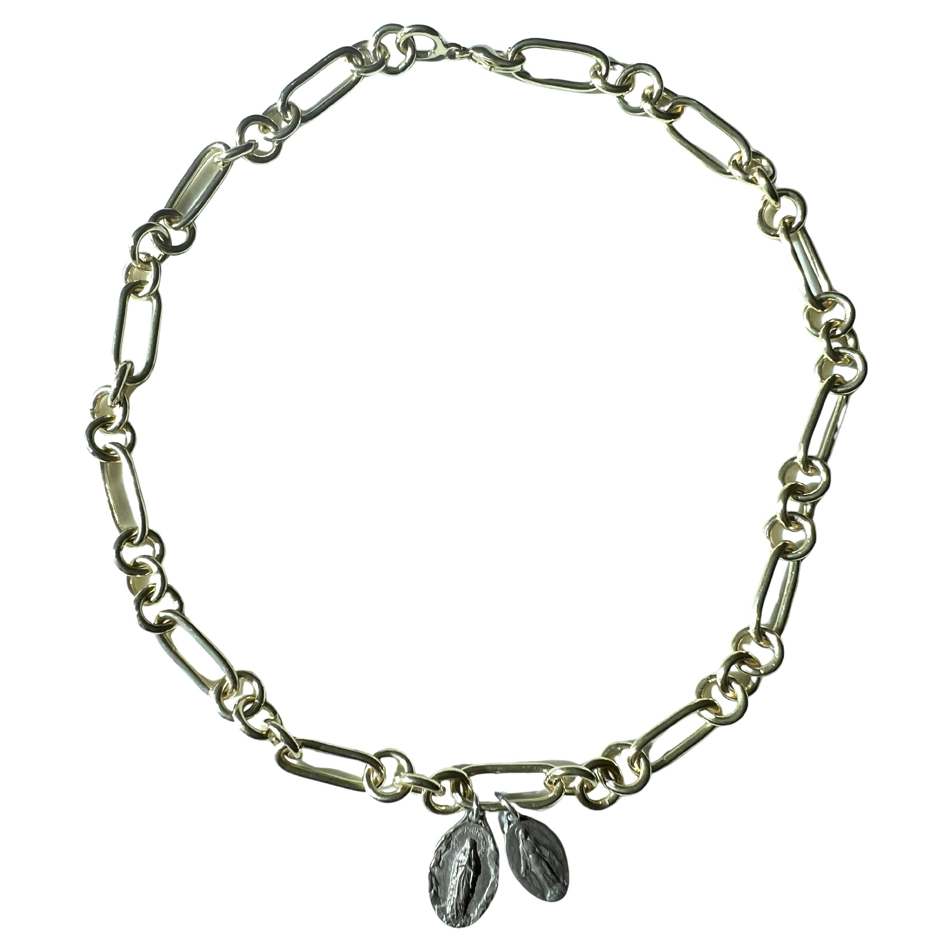 Virgin Mary Medals Chain Choker Necklace Chunky Chain