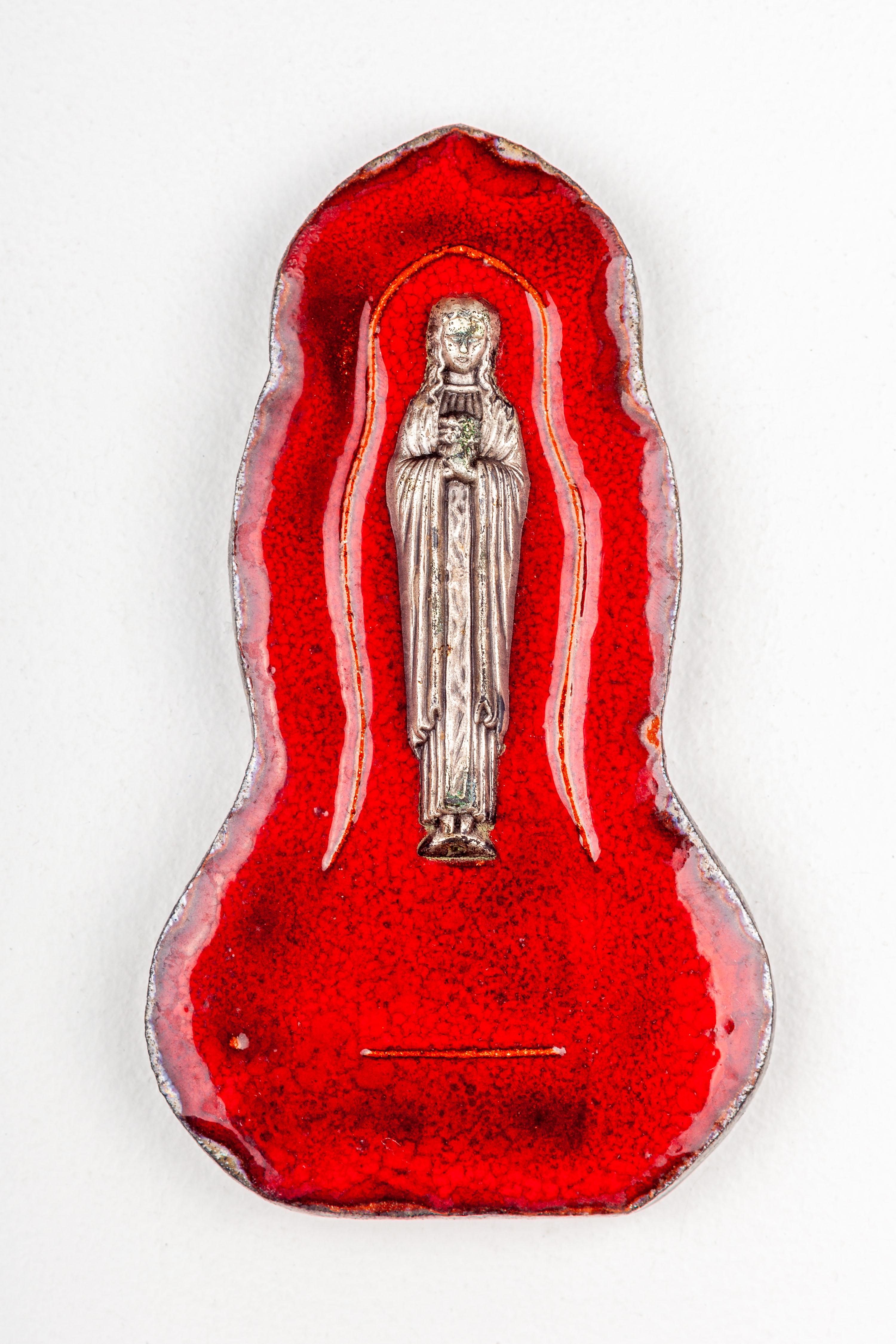 Virgin Mary, Mid-20th Century Studio Pottery, Europe For Sale 4