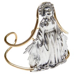 Virgin Mary Mother Mary Arm Cuff Bangle Bracelet Sterling Silver Brass J Dauphin