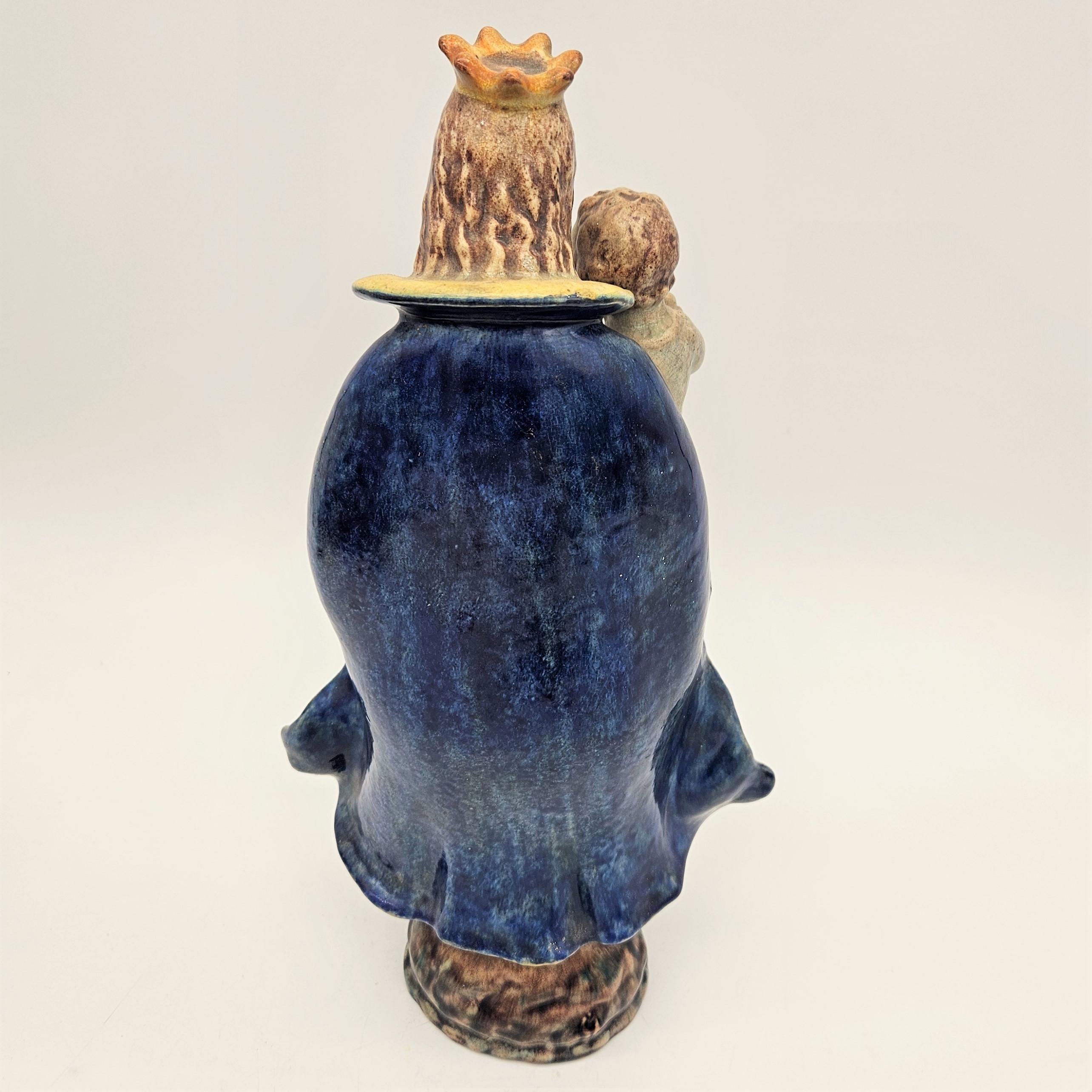 Virgen María con el Niño de Majolika Karlsruhe. 1930 - 1940 en Excelente estado para la venta en CADALSO, ES