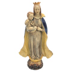 Virgin Mary with Child from Majolika Karlsruhe. 1930 - 1940