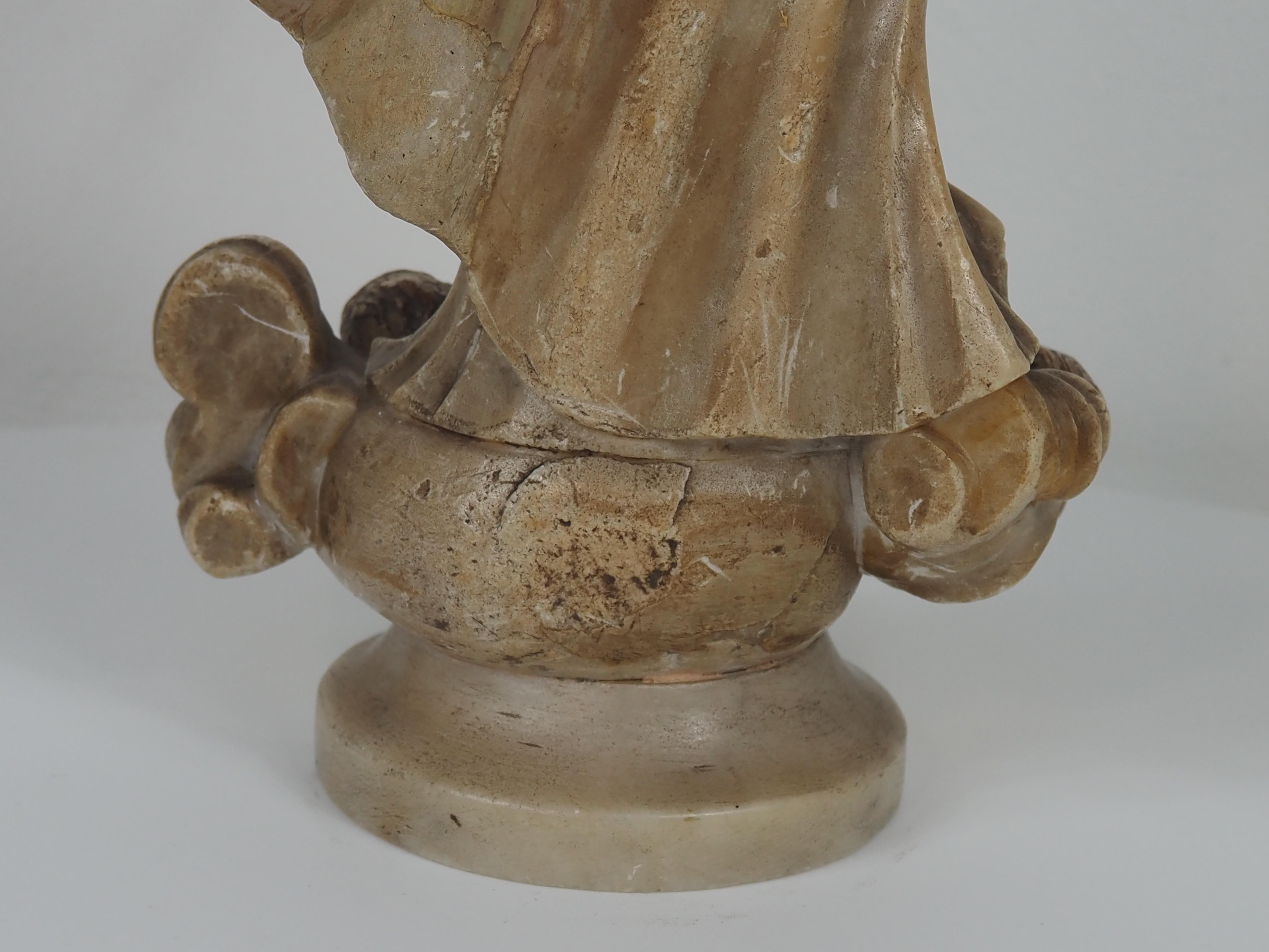 Vierge de l'Immaculée Conception, Sculpture luso-brésilienne du XVIIIe siècle en vente 5