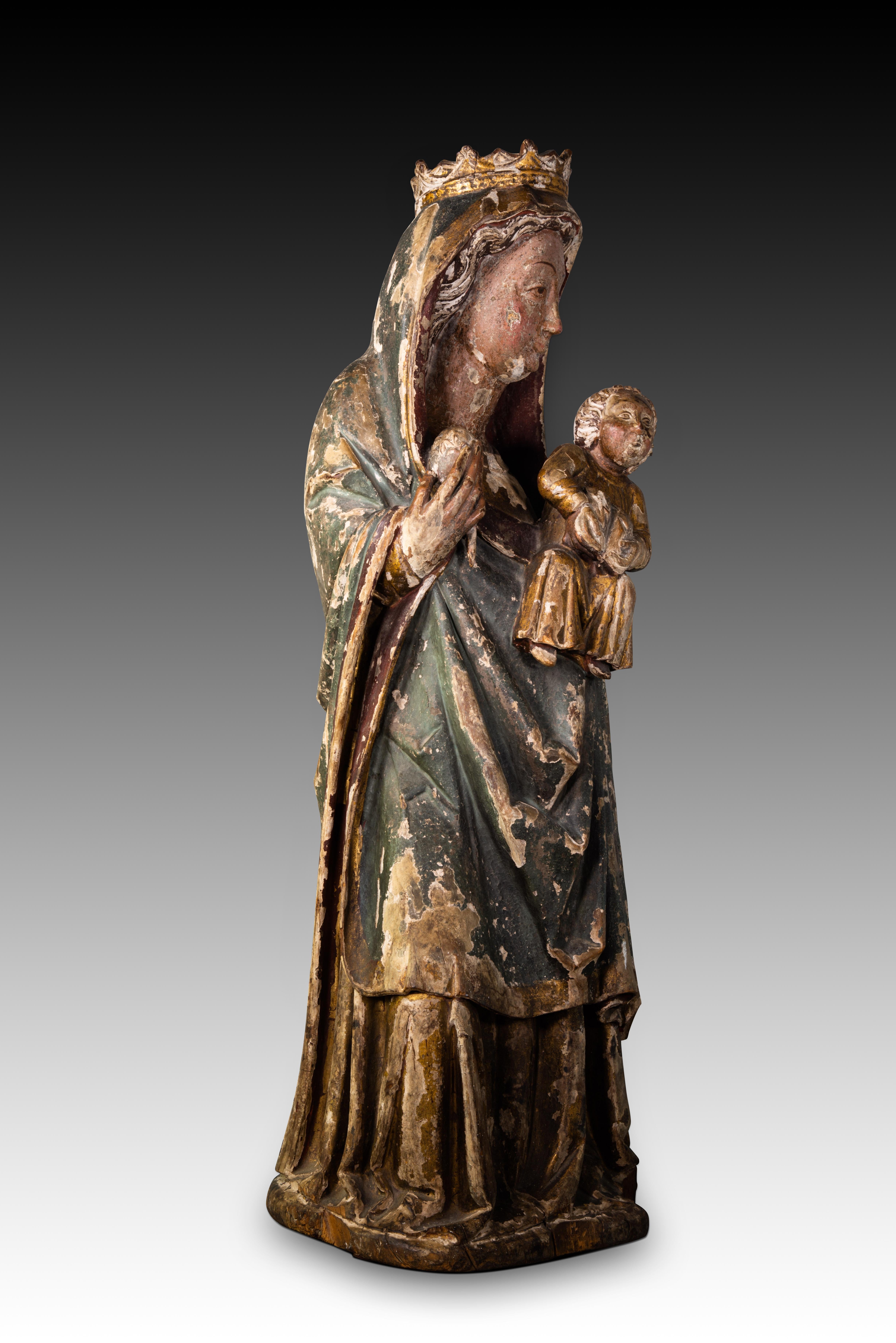 Other Virgin with Child. Carved and polychrome wood. Spanish school, 19th century.