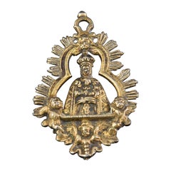 Virgin with Child, Devotional Medal or Pendant. Spain, 18th Century