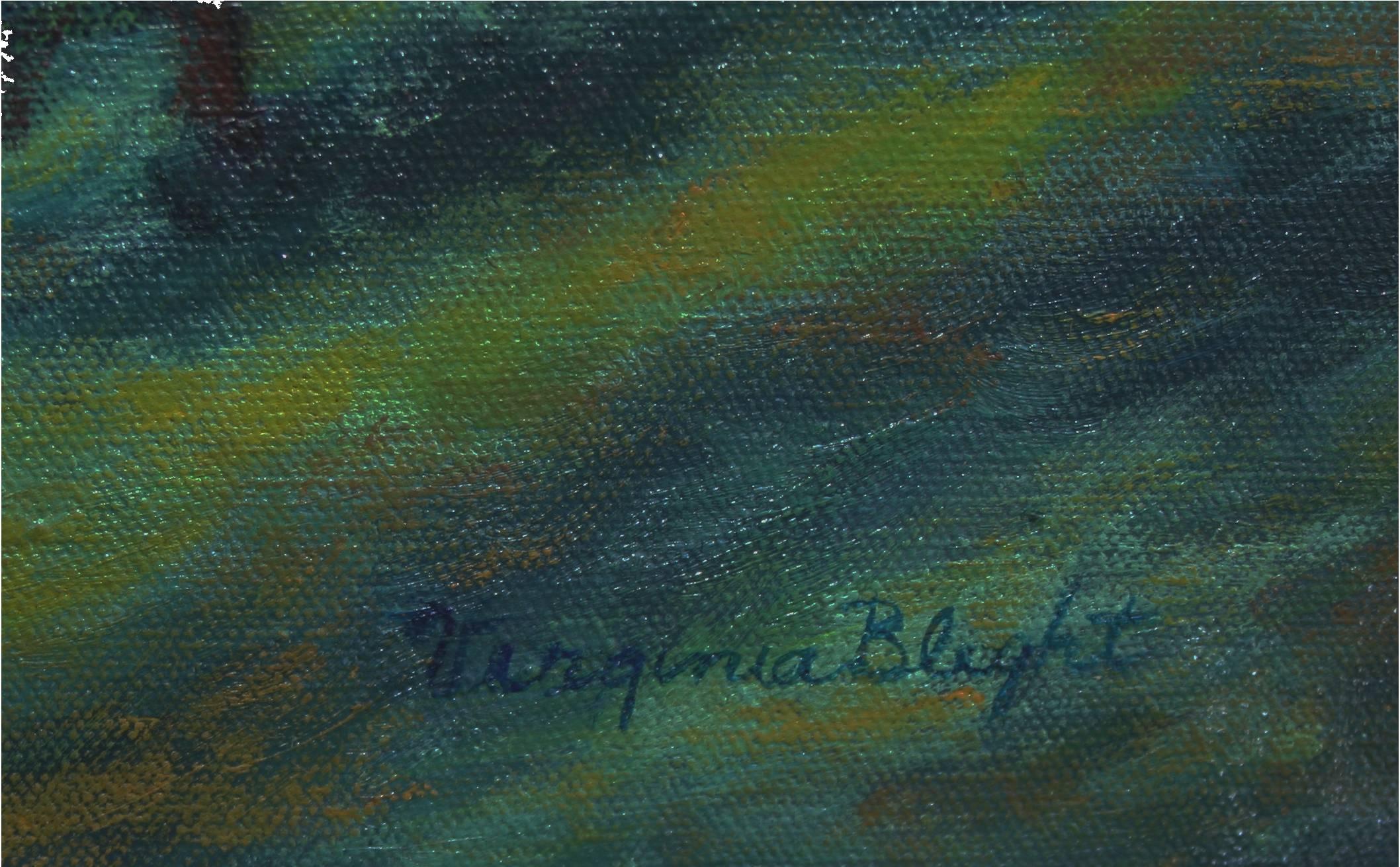 Paisaje urbano de mediados de siglo Parque Golden Gate de San Francisco - Painting impresionista estadounidense de Virginia Blight