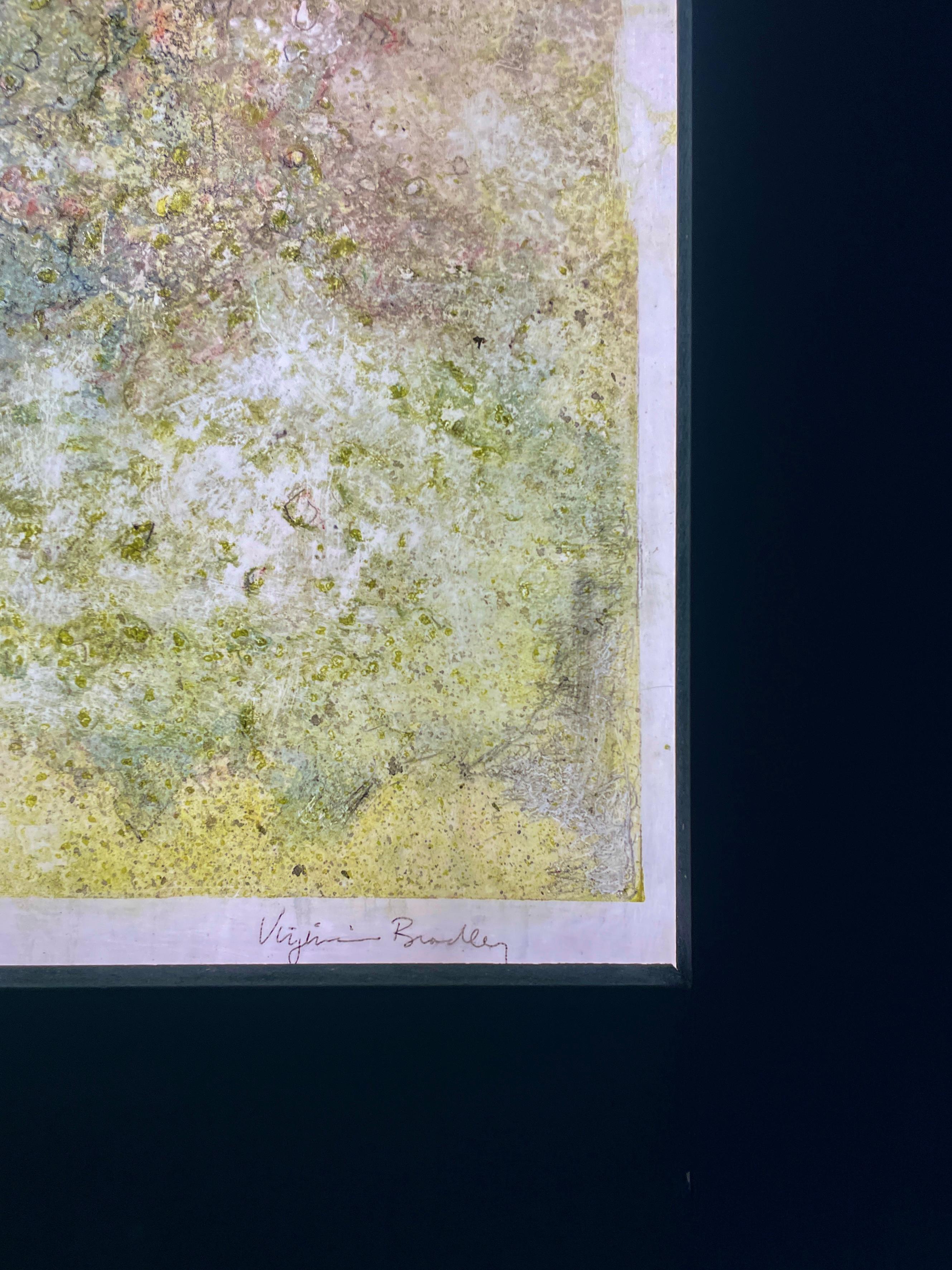 Corallium 47 - Beige Abstract Painting by Virginia Bradley