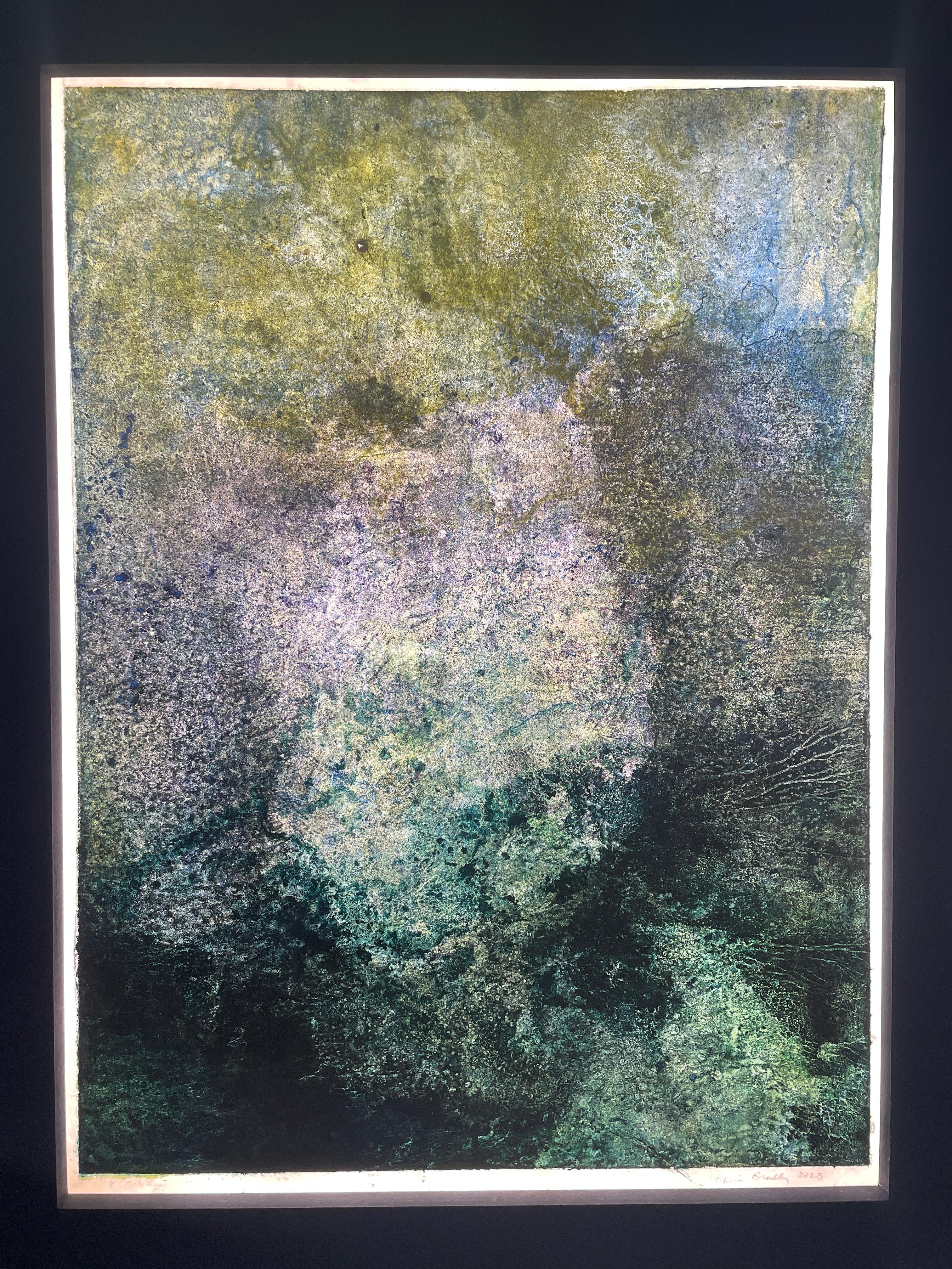 Corallium 48 - Brown Abstract Painting by Virginia Bradley