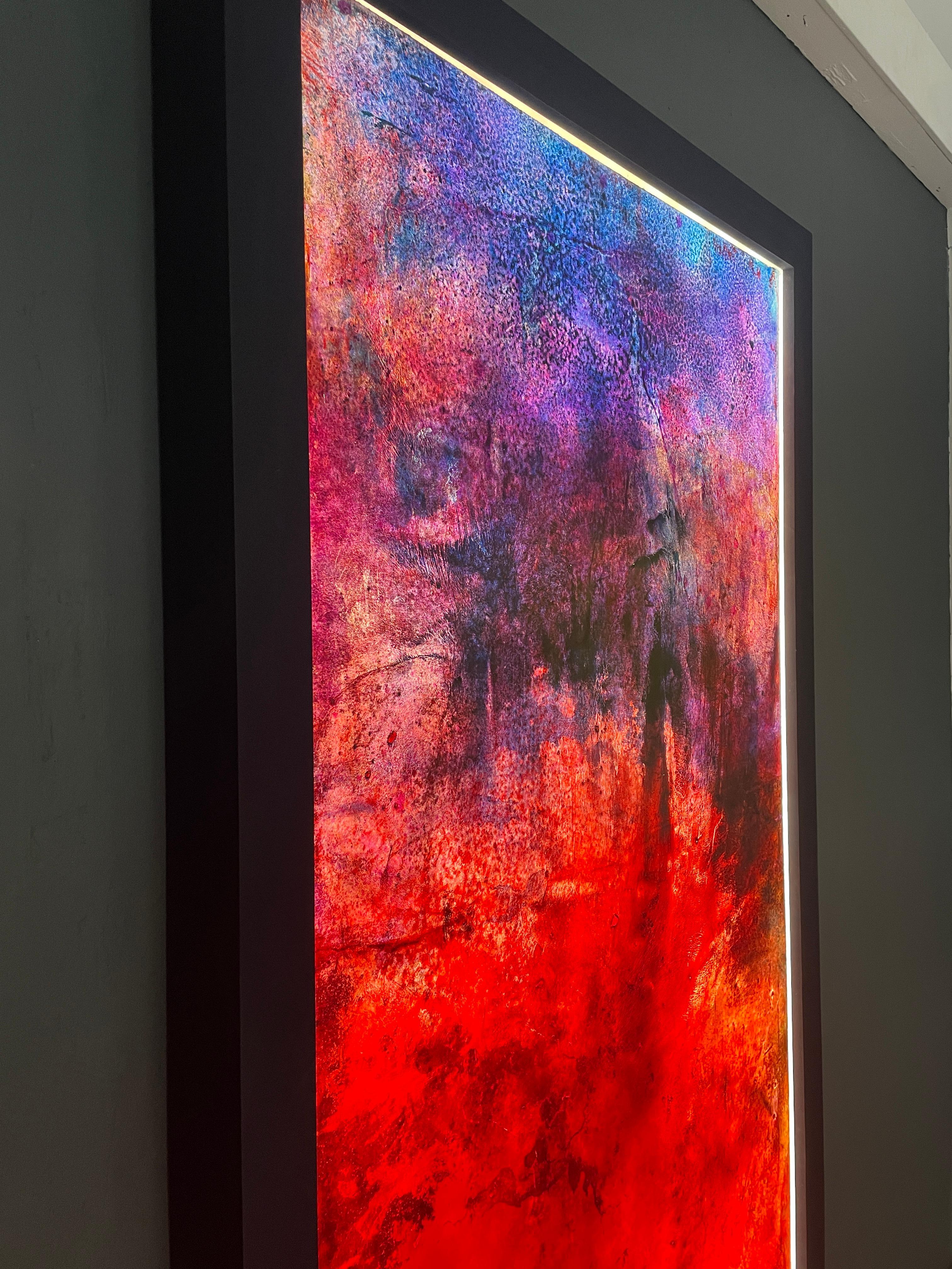 On a lucky day, I might find a small, glorious patch of red coral in the Caribbean. Red coral is found mainly in the Mediterranean and Adriatic Seas and is known as Corallium Rubrum. This painting envisions a forest of the exquisite red Rubrum.
