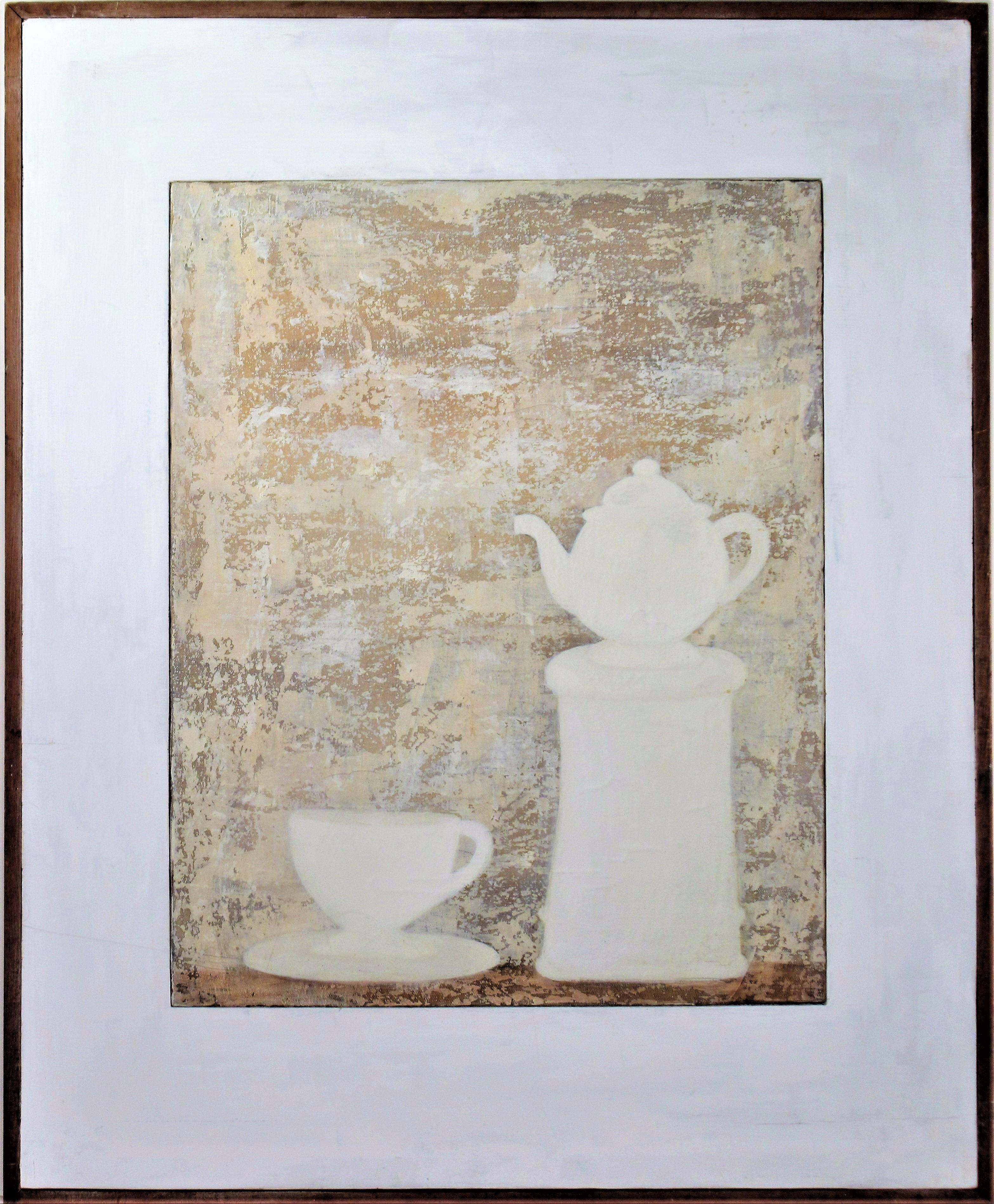 Virginia Campbell Still-Life Painting - Buova Wotte (Still life with Tea Pot)