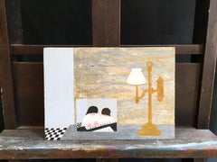 Pintura al óleo abstracta "Lección de piano