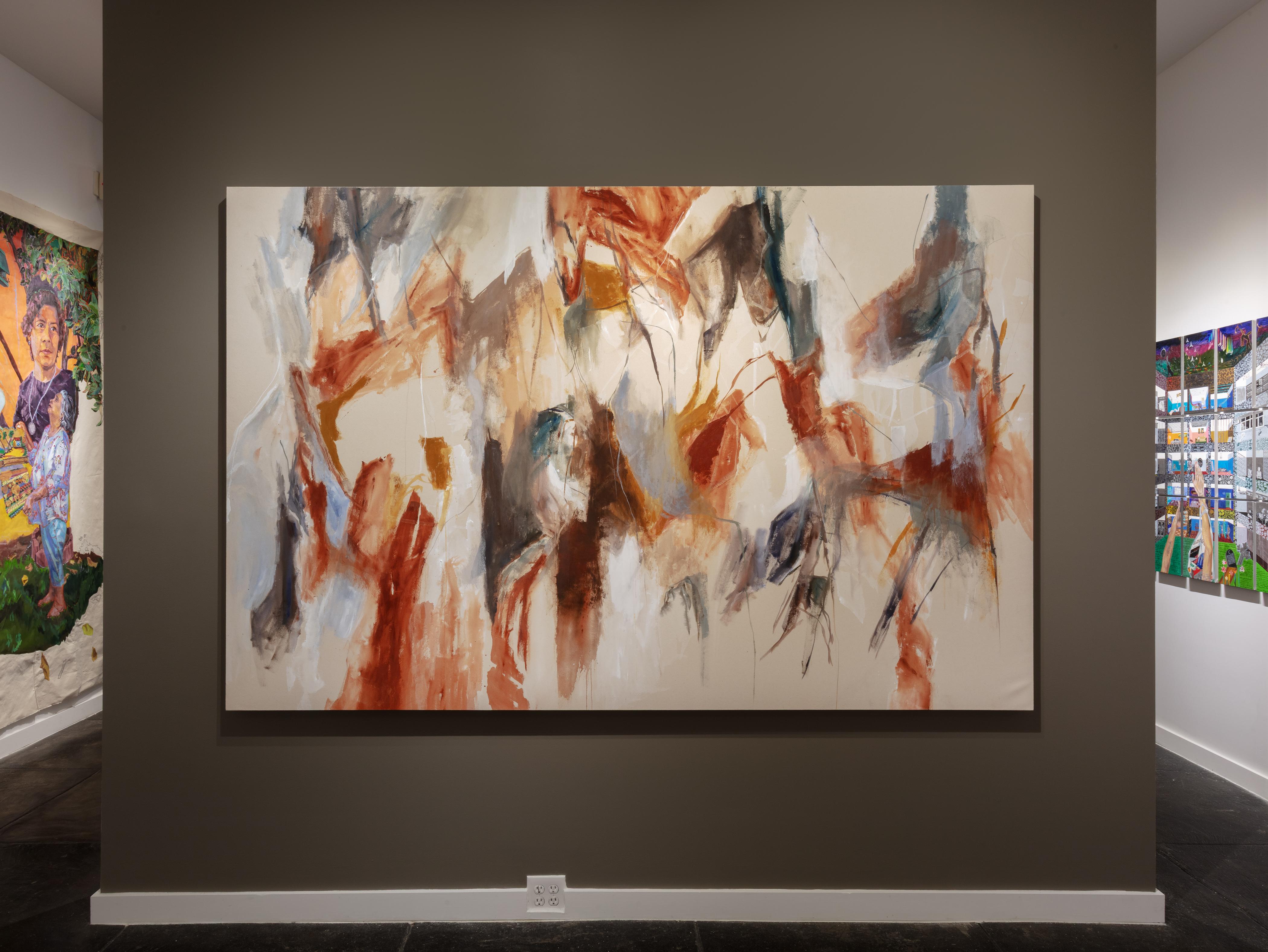 Virginia Candler says of her work…

I make paintings, collages and sculptures that explore my immediate surroundings and materiality. Often, it’s observations of the natural world that inform my mark making and themes. Created during my residency at