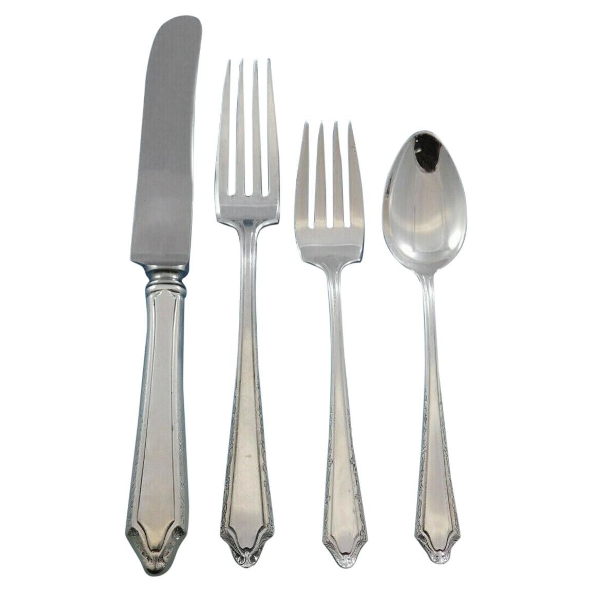 6 5//8/" Towle Chippendale Sterling Silver Salad Fork No Mono