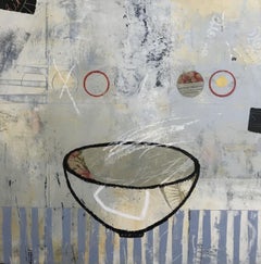 "ZEN BOWL", Painting, Oil on Wood Panel