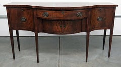 Flame Mahogany Sheraton Style Federal Sideboard Server Buffet with Eagles