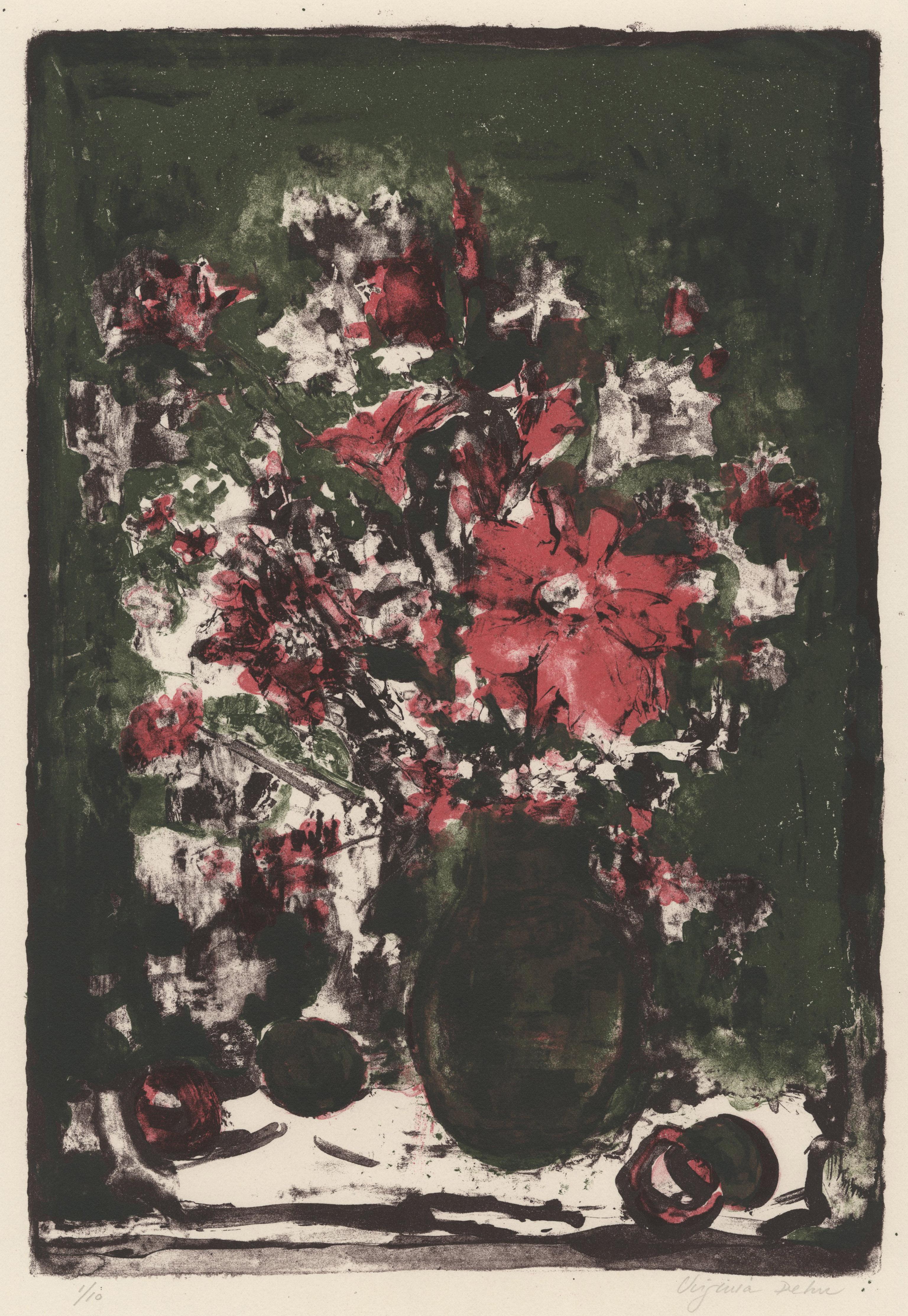 Virginia Dehn Still-Life Print - Untitled Floral Still Life