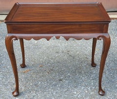 Virginia Galleries by Henkel Harris Queen Anne Style Mahogany Silver Table
