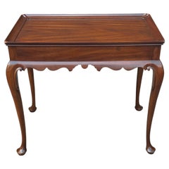 Virginia Galleries by Henkel Harris Queen Anne Style Mahogany Silver Table