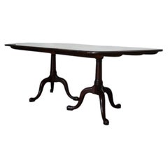 Virginia Galleries Henkel Harris Mahogany Double Pedestal Dining table c1930