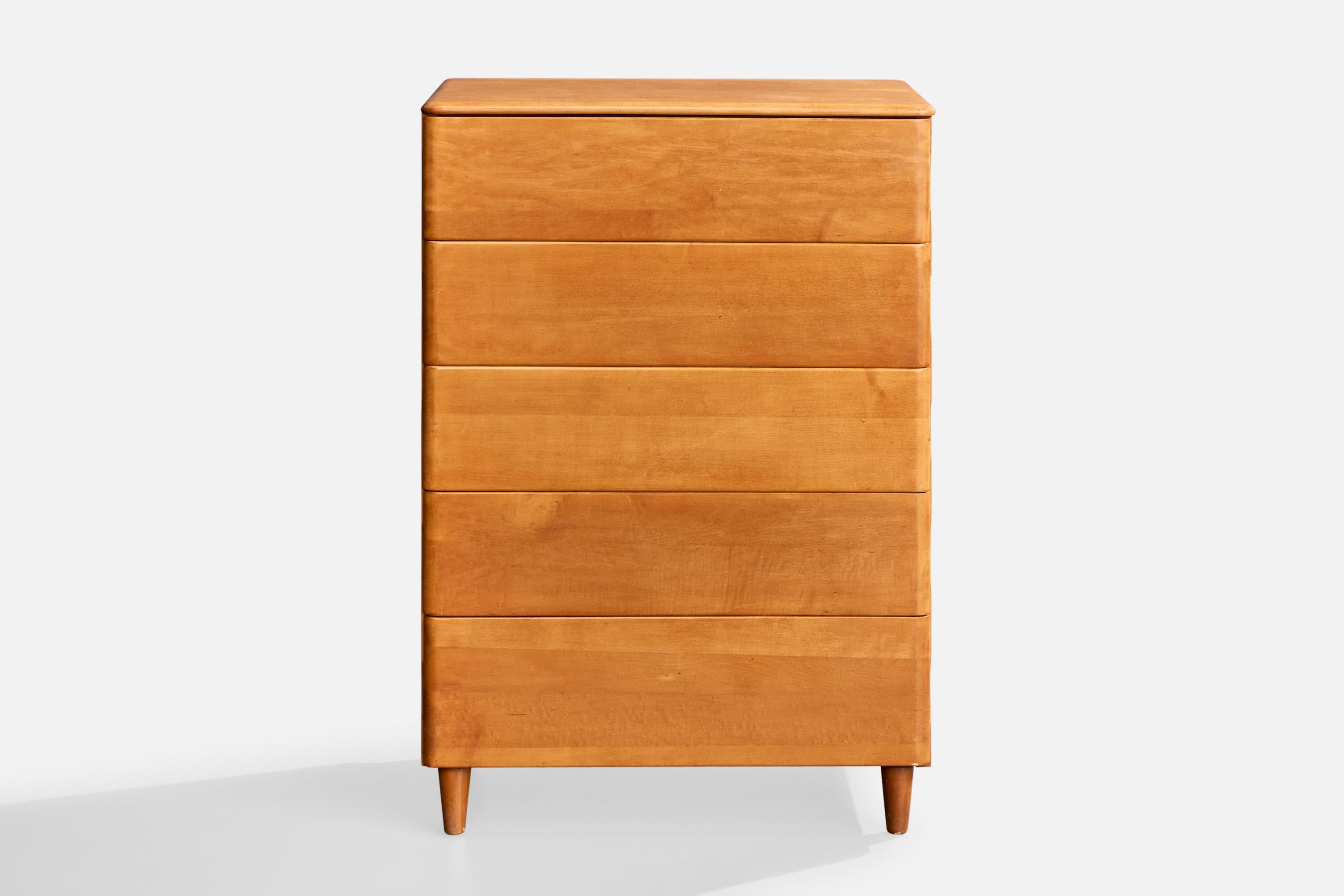 Legno Virginia House, Cassettiera, Wood, USA, anni '50 in vendita