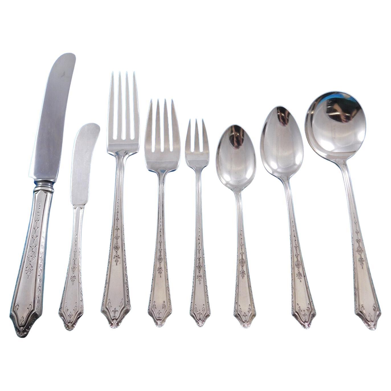 Virginia Lee by Towle Sterling Silver Flatware Set for 8 Service 72 Pieces For Sale