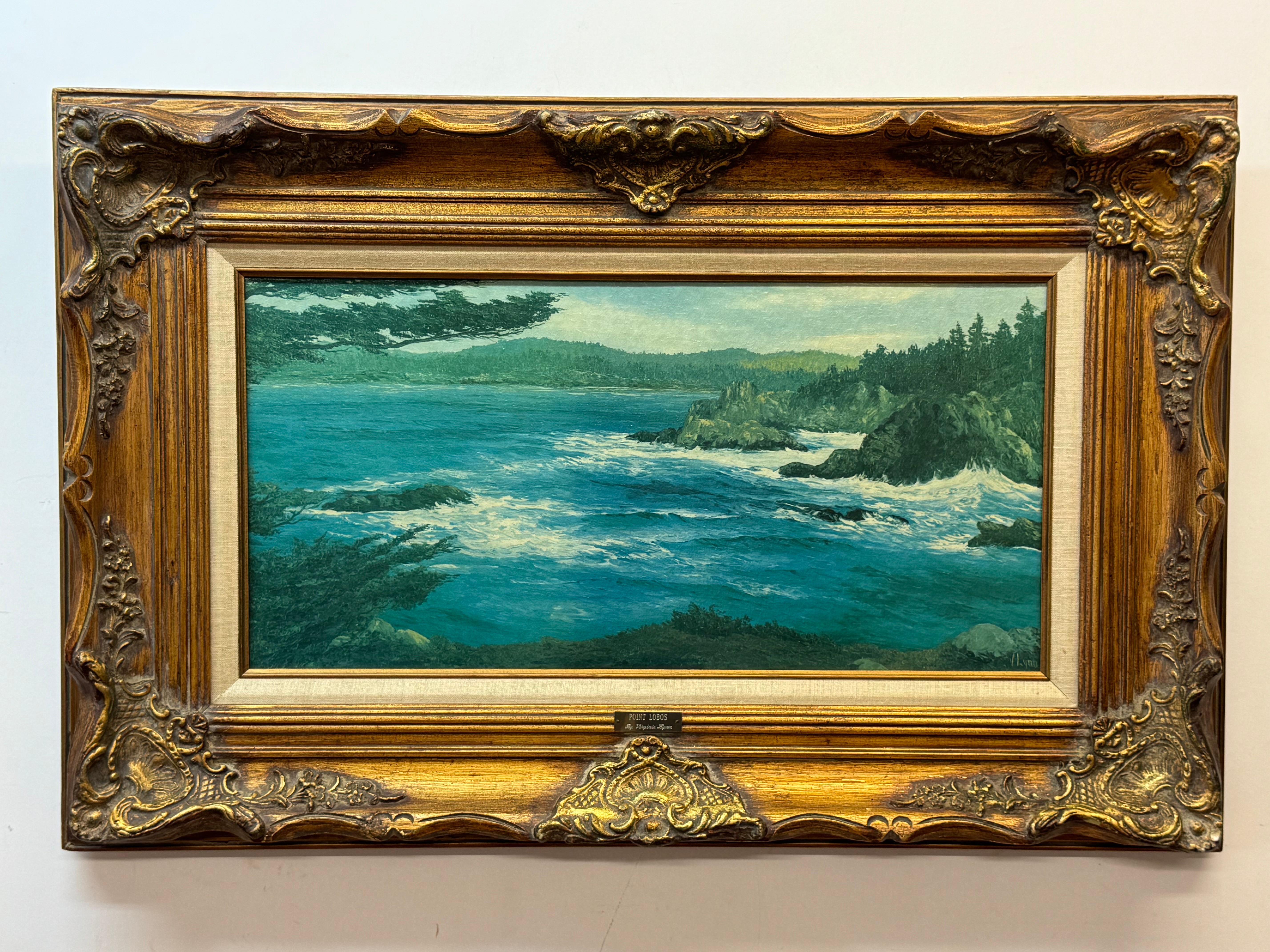 Virginia Lynn Landscape Painting - Beautiful seascape painting "Los Lobos"