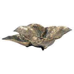 Virginia Metalcrafters 1960s Cast Coleus Leaf Tray by Oscar Hansen