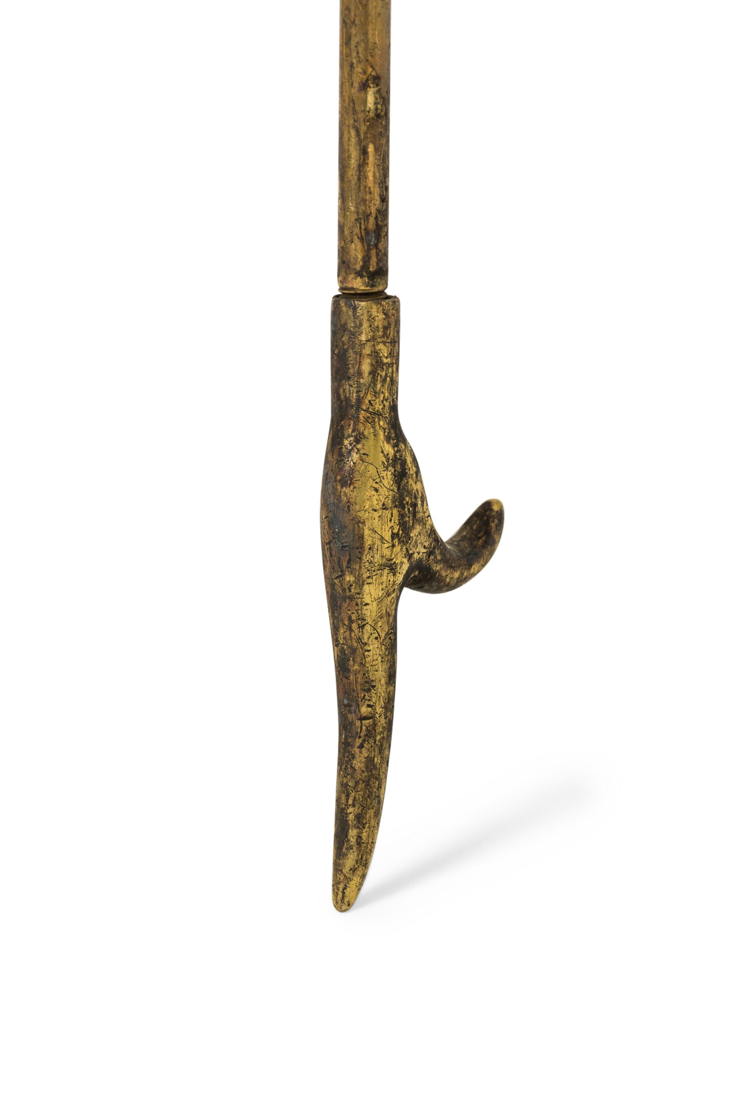 Ensemble d'outils de cheminée minimaliste américain du milieu du siècle dernier de Virginia Metalcrafters en vente 4
